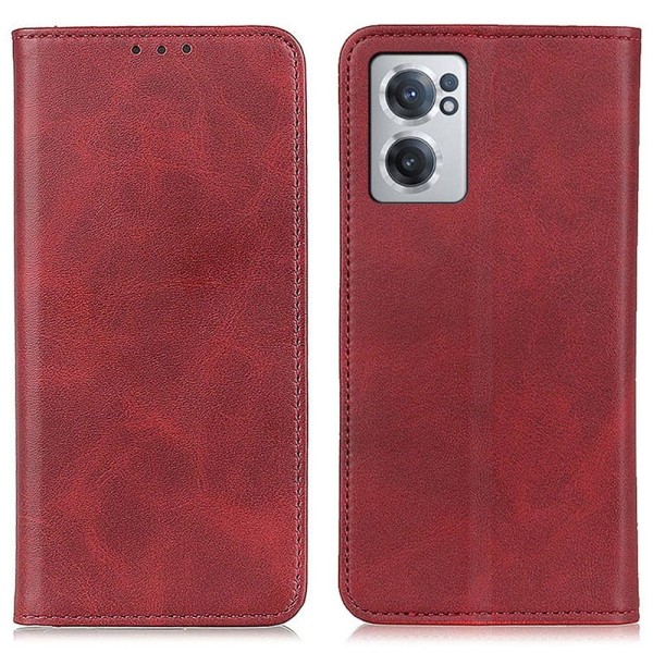 Äkta läder OnePlus Nord CE 2 5G fodral - Röd Röd