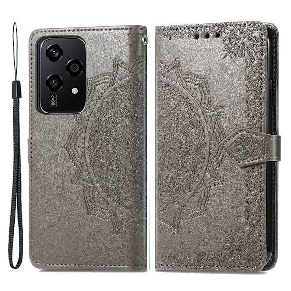Mandala Honor 200 Lite læderetui - Grå Silver grey