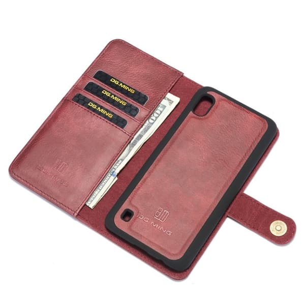 DG.MING Samsung Galaxy A10 2-in-1 kotelot - Punainen Red