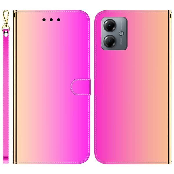 Mirror Motorola Moto G14 4g Flippetui - Rose Pink