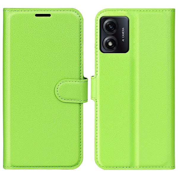 Classic Motorola Moto E13 Läppäkotelo - Vihreä Green