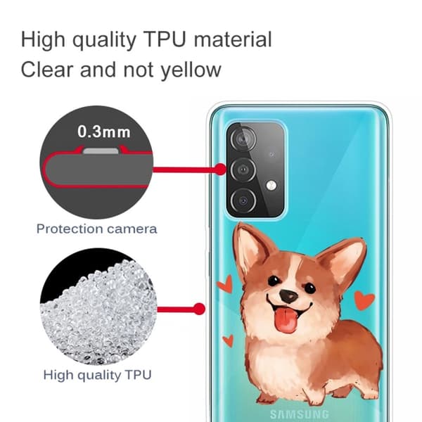 Deco Samsung Galaxy A23 deksel - Hund Brown