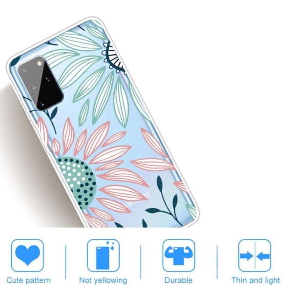Deco Samsung Galaxy A41 kuoret - Auringonkukat Multicolor
