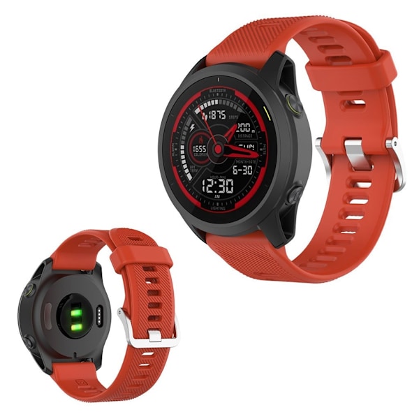 Garmin Forerunner 745 silikoninen kellonauha - Punainen Red