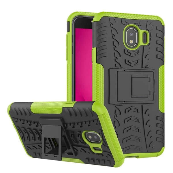 Samsung Galaxy J4 (2018) sejt dæk hybrid etui - Grøn Green