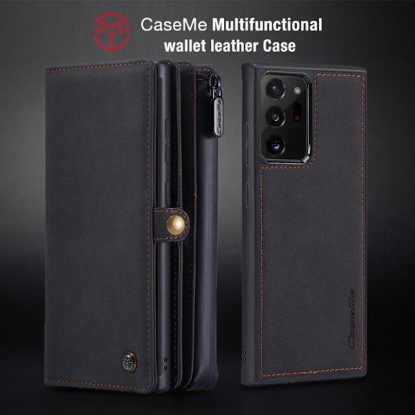 CaseMe 2-i-1 Samsung Galaxy Note 20 Ultra fodral med plånbok - Svart Svart