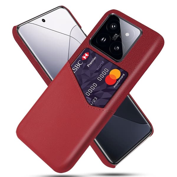 Bofink Xiaomi 14 korttikotelo - Punainen Red