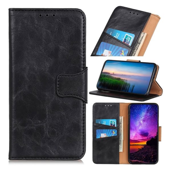 Alpha Motorola Moto G8 Spill flip case - Sort Black
