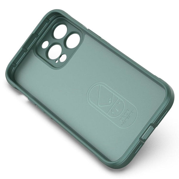 Mjukt greppformat iPhone 14 Pro skal - Grön Grön