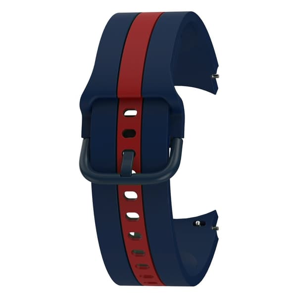 Kule linjer i silikonklokkerem til Samsung Galaxy Watch 4 - Blå / Rød Blue