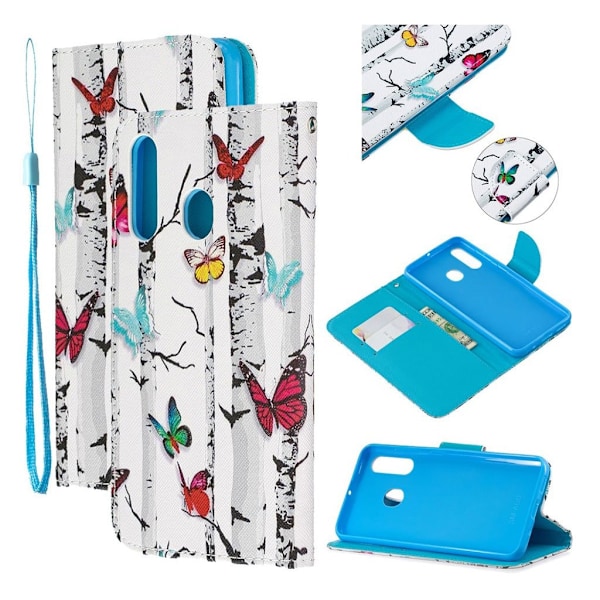 Wonderland Samsung Galaxy A60 kotelot - Eläviä perhosia Multicolor