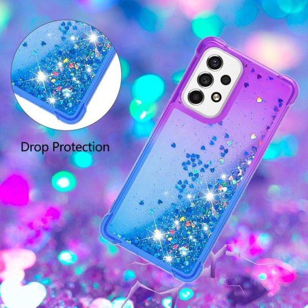 Princess Samsung Galaxy A53 5G Cover - Lilla / Himmelblå Multicolor