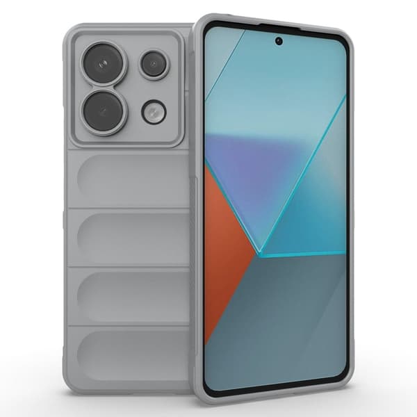 Deksel med mykt grep for Xiaomi Redmi Note 13 Pro 5G  - Lysegrå Silver grey