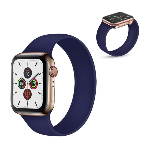 Elegant silikoneurrem til Apple Watch Series 5 / 4 44mm - Blå Størrelse: M Blue