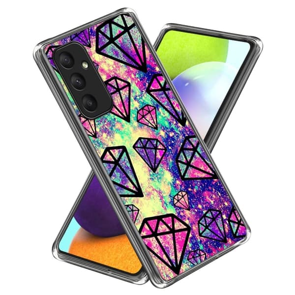 Deco Samsung Galaxy A55 kotelot - Timantit Purple
