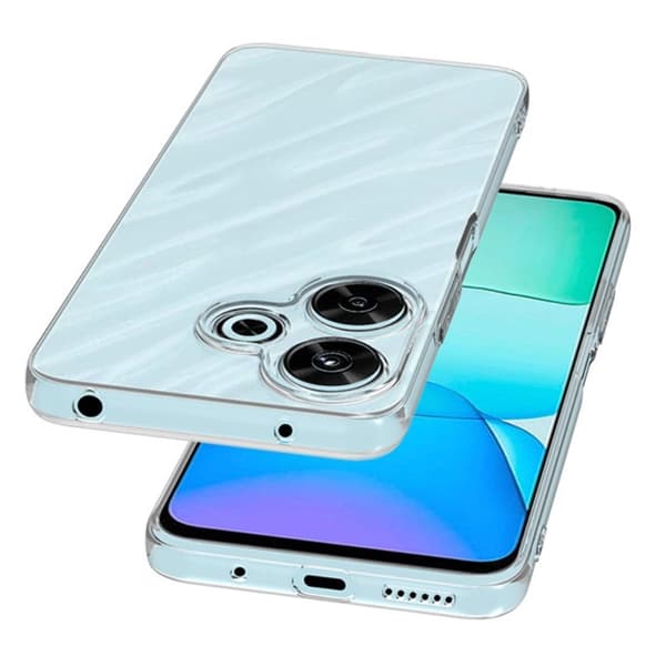 Erittäin ohut läpinäkyvä kotelo Xiaomi Redmi 13 Transparent