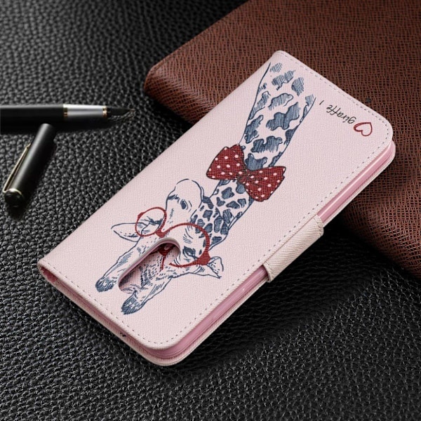 Wonderland Nokia 3.2 kotelot  - Ihana Kirahvi Lasit Päässä Multicolor