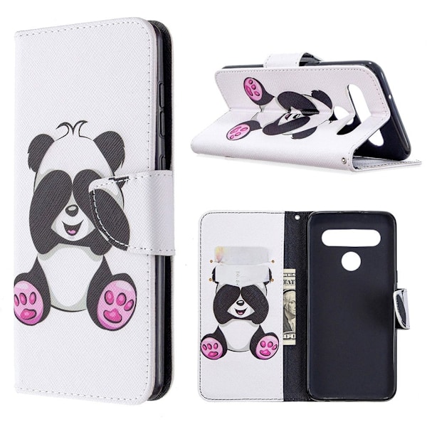 Wonderland LG K61 Etui - Panda Multicolor