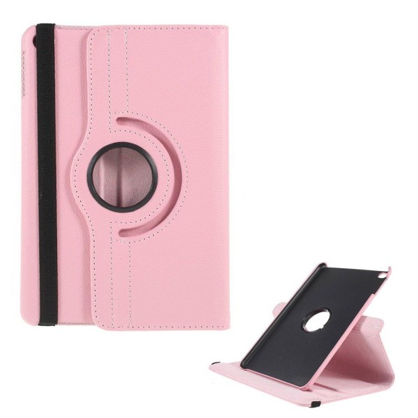 iPad Mini (2019) litchi læder etui - Lyserød Pink