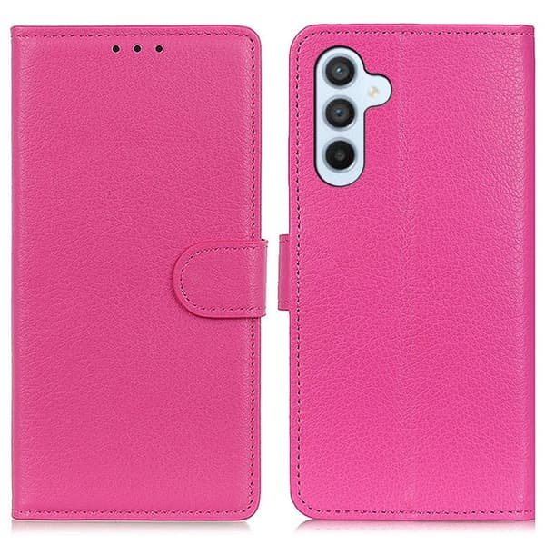 Klassisk Samsung Galaxy S24 FE flip etui - Rose Pink