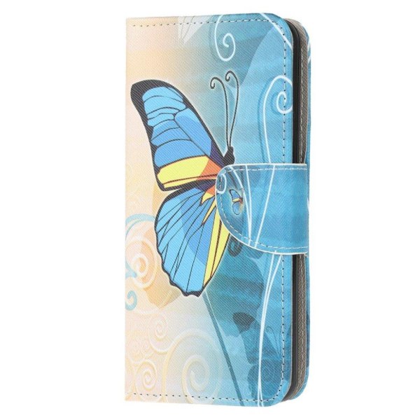 Wonderland Xiaomi Redmi Note 8 Pro Etui - Blå Sommerfugl Blue