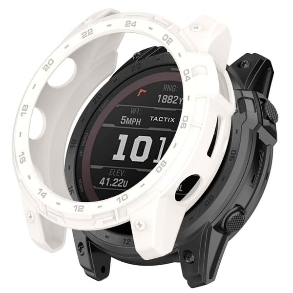 Garmin Enduro 2 / Tactix 7 klockskydd med urtavla - Elfenben Vit Vit