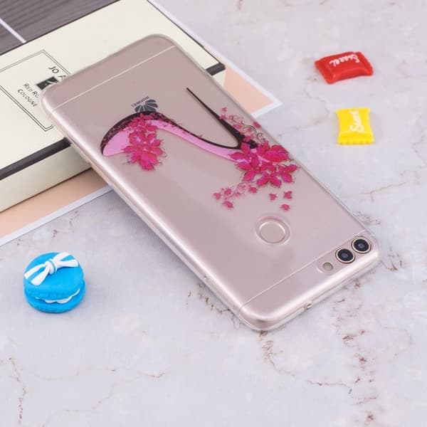 Deco Huawei P Smart deksel - Rose Høye hæler Pink