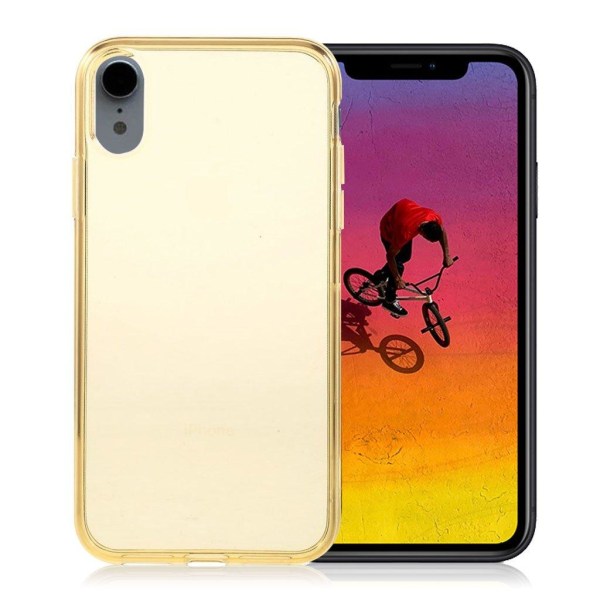 iPhone Xr mobilskal silikon transparent - Guld Guld