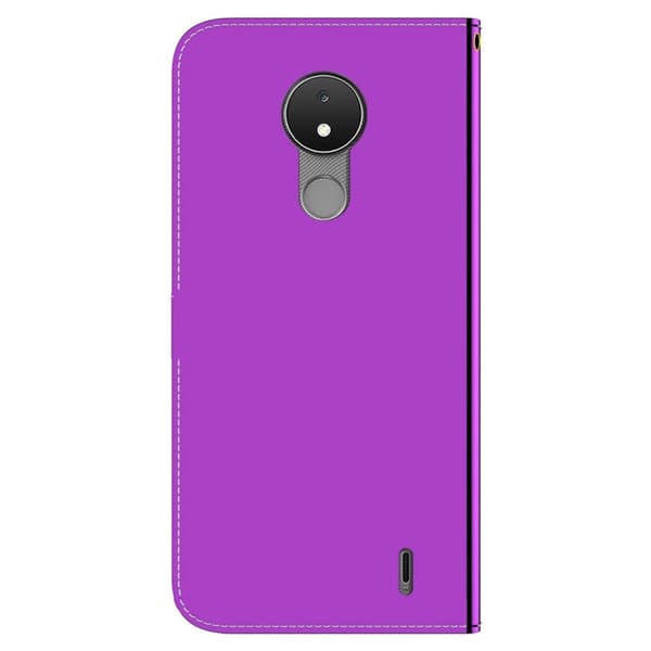 Mirror Nokia C21 Flippetui - Lilla Purple