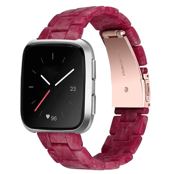 Fitbit Versa 2 / Versa Lite cool urrem i resin - Rød Marmor Red