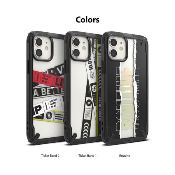 Ringke FUSION X DESIGN - iPhone 12 mini - Rutine Black