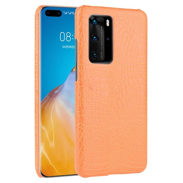 Croco kuoret - Huawei P40 - Oranssi Orange