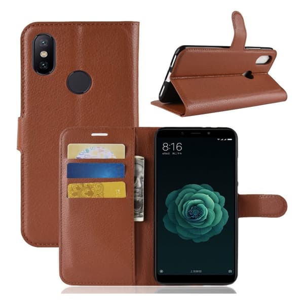 Classic Xiaomi Mi A2 fodral - Brun Brun