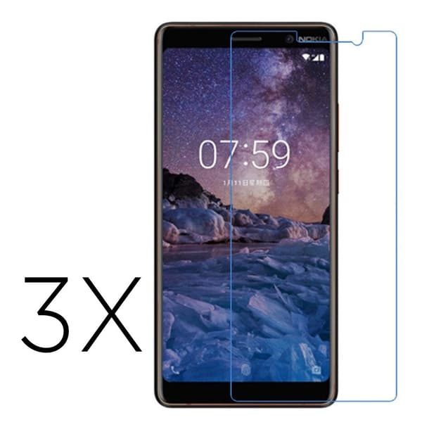 Ultra-klart Nokia 7 Plus skärmskydd Transparent