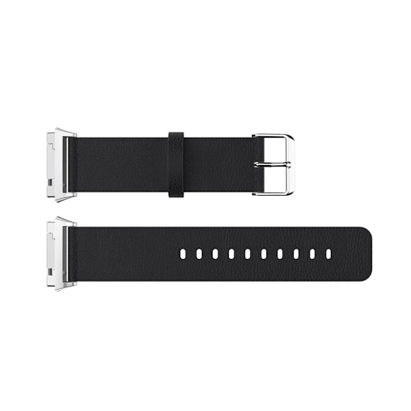 Fitbit Ionic læderrem - Sort Black