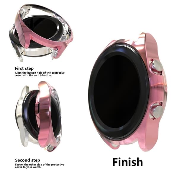 Samsung Galaxy Watch 3 (45mm) galvanointikehys - Pinkki Pink