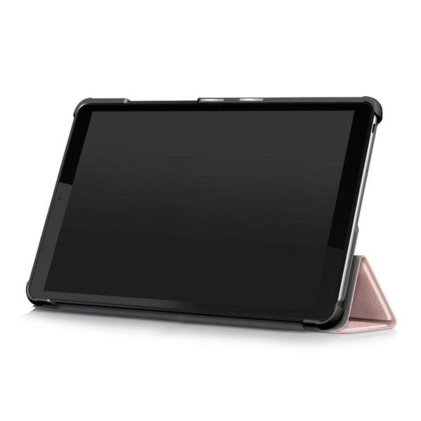 Lenovo Tab M8 tri-fold leather flip case - Rose Gold Rosa
