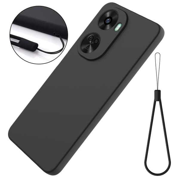 Matte Liquid Huawei nova 12 SE / Huawei Nova 11 SE silikone cover - Sort Black