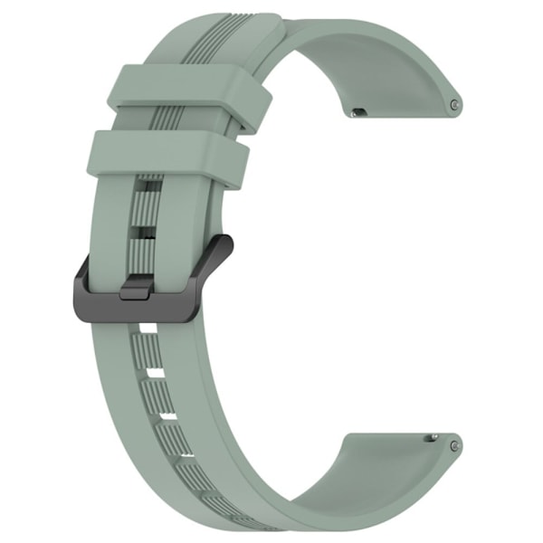 20 mm universal klockarmband i texturerat silikon - Grön Grön