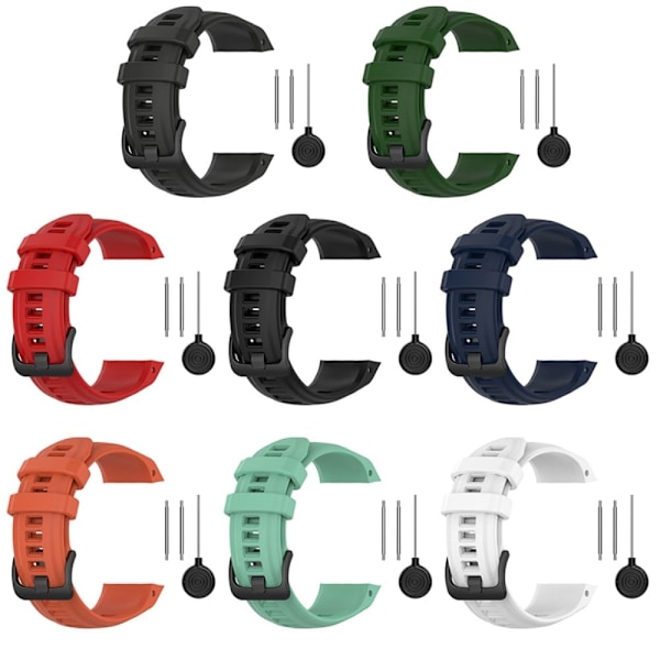 Garmin Instinct 2S silikonikellon hihna - Armeijan Vihreä Green