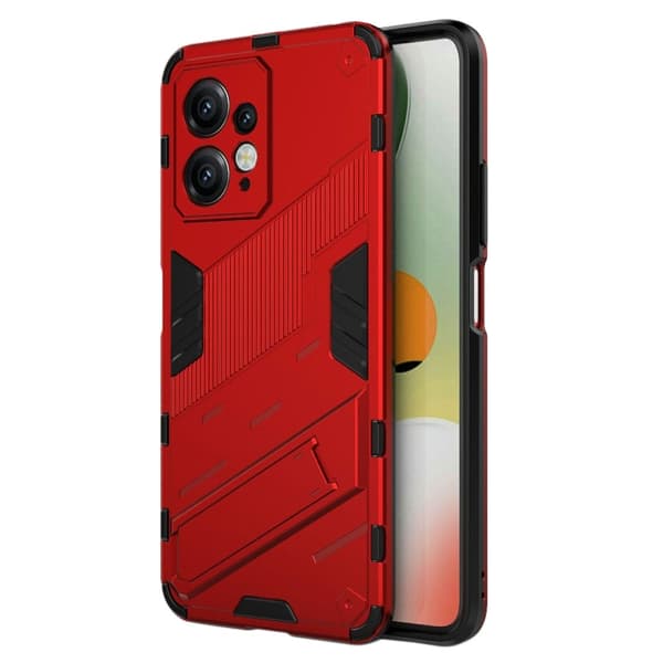 Stødsikker Hybrid Cover med A Moderne Touch til Xiaomi Redmi Note 12 - Rød Red