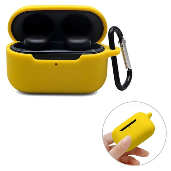 Amazon Echo Buds 2 silikonikotelo soljella - Keltainen Yellow