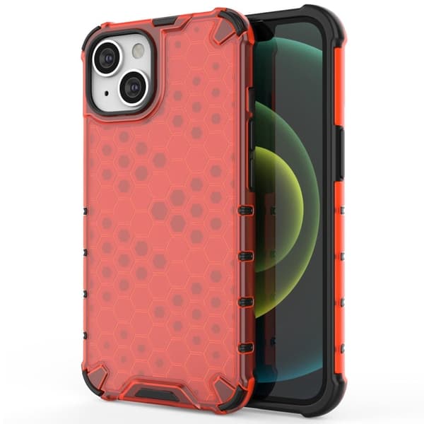 Bofink Honeycomb iPhone 14 kotelot - Punainen Red