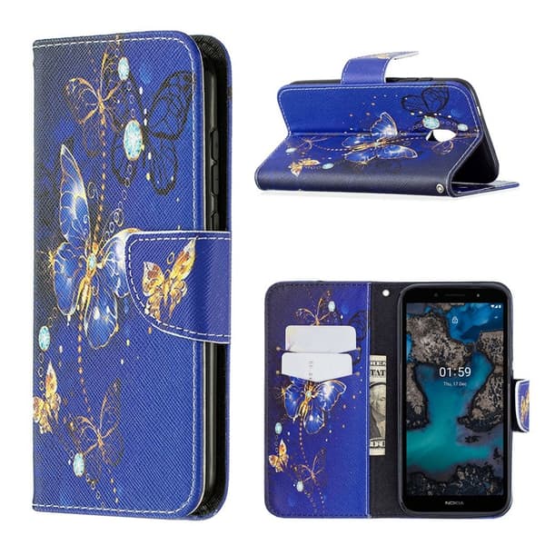 Wonderland Nokia C1 Plus fodral -Lila Lila