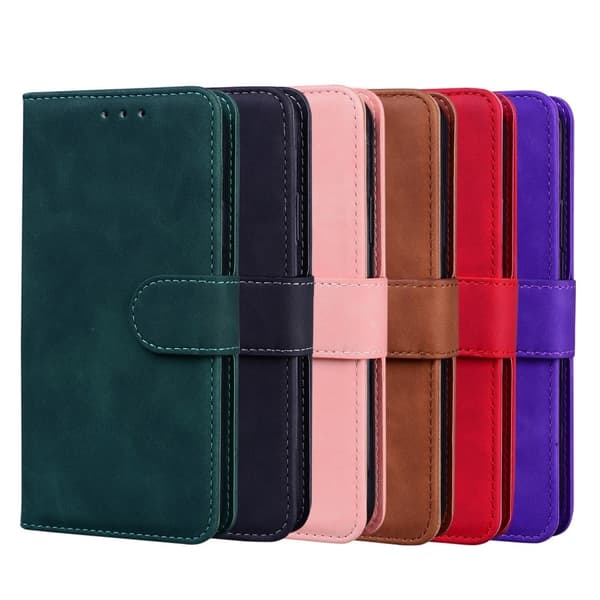 Læder Wallet Stand Phone Case til iPhone 7/8/SE (2020)/SE (2022) - Lyserød Pink