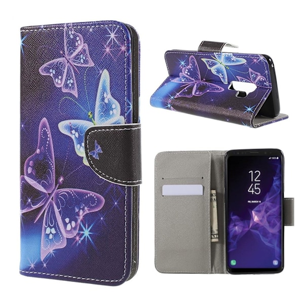 Butterfly läder Samsung Galaxy S9 Plus fodral - Flerfärgad multifärg
