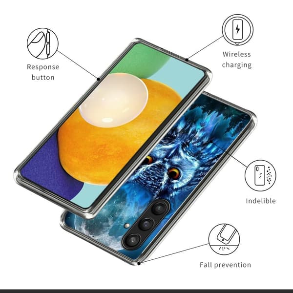 Vibe Samsung Galaxy A56 cover - Skovugle Blue