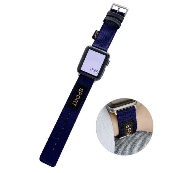 Apple Watch 40 mm sporty nylon-urrem - Marine Blå Blue