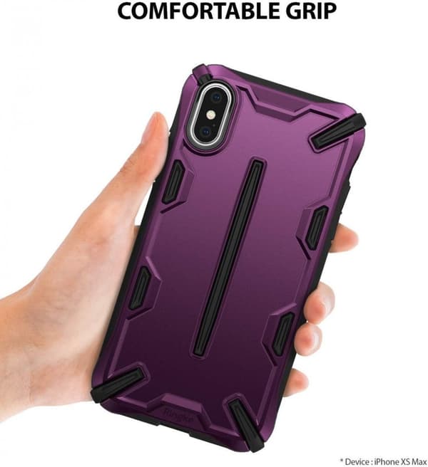 Ringke DUAL X for iPhone XS Max - Metallisk Lilla Purple