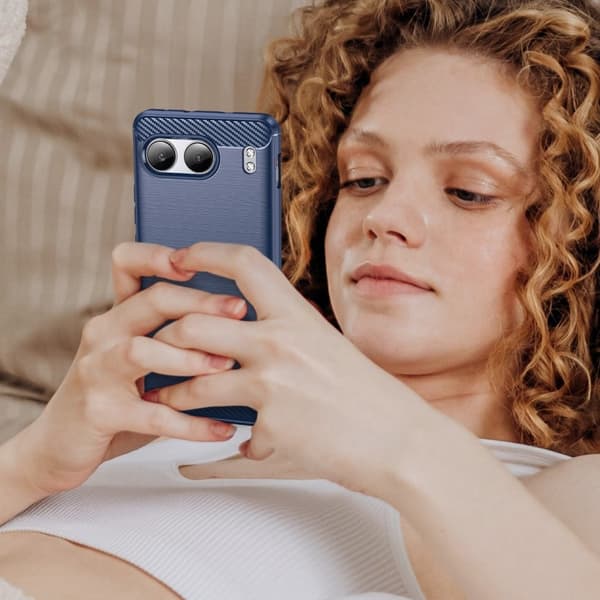 Carbon Flex OnePlus Nord 4 skal - Blå Blå